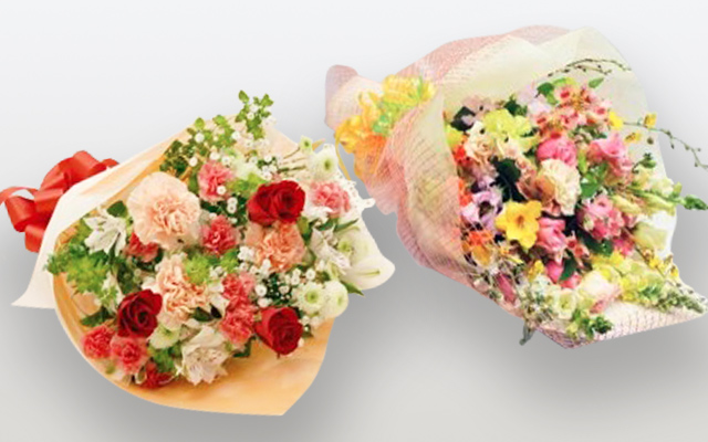 2種類の花束のサンプル写真